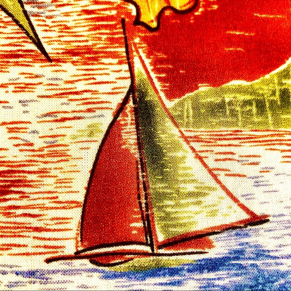 Pierre Cardin XL Hawaiian Shirt Rayon - Picture 3 of 6